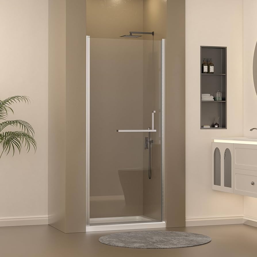 Frameless Pivot Shower Door 33-34